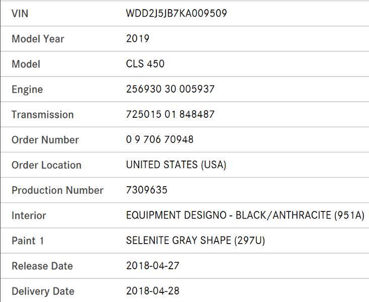 Mercedes-Benz CLS-Class CLS450 2019