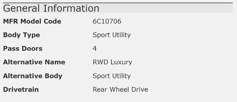 Cadillac Escalade 2WD Luxury 2013