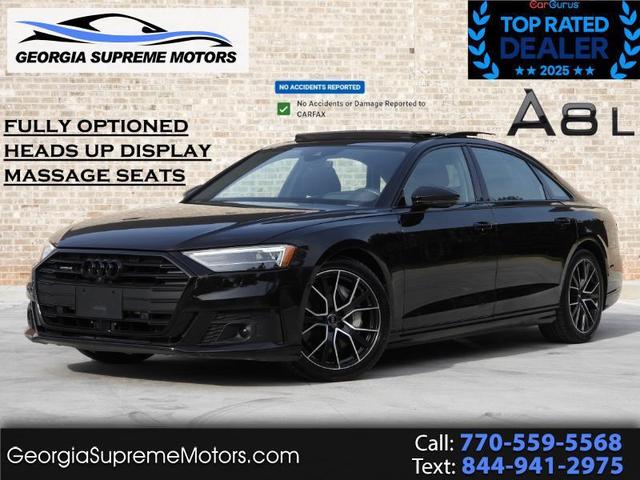 Black 2020 Audi A8 L quattro 55 TFSI Sedan All-Wheel Drive Automatic