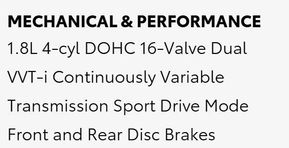 Toyota Corolla 50th Anniversary 4D Sedan 2017