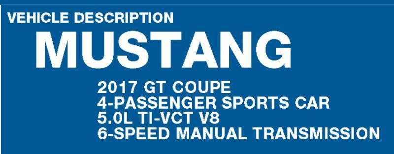 Ford Mustang GT Coupe 2017