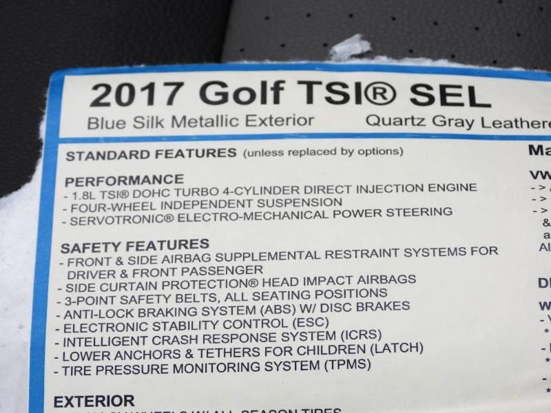 Volkswagen Golf TSI SEL 6A 2017
