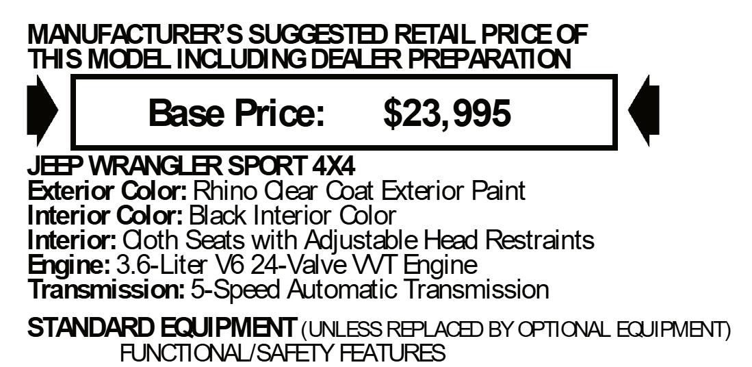 Jeep Wrangler Sport 4WD 2017