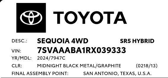 Toyota Sequoia  2024