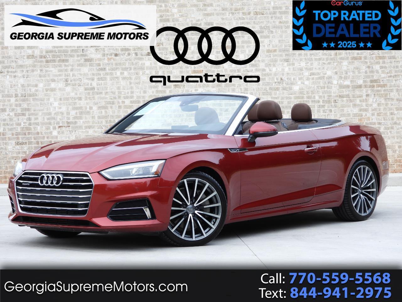 2018 Audi A5 Premium Plus Cabriolet quattro 7A