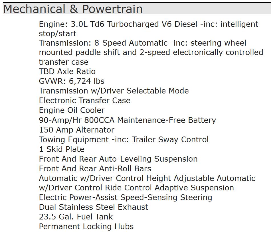 Land Rover Range Rover Td6 2017