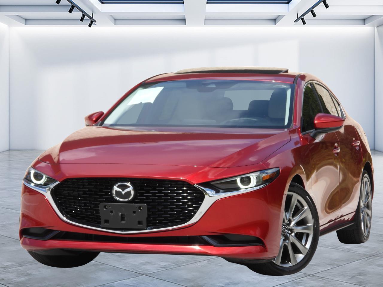 Red 2021 Mazda MAZDA3 Sedan Front-Wheel Drive Automatic