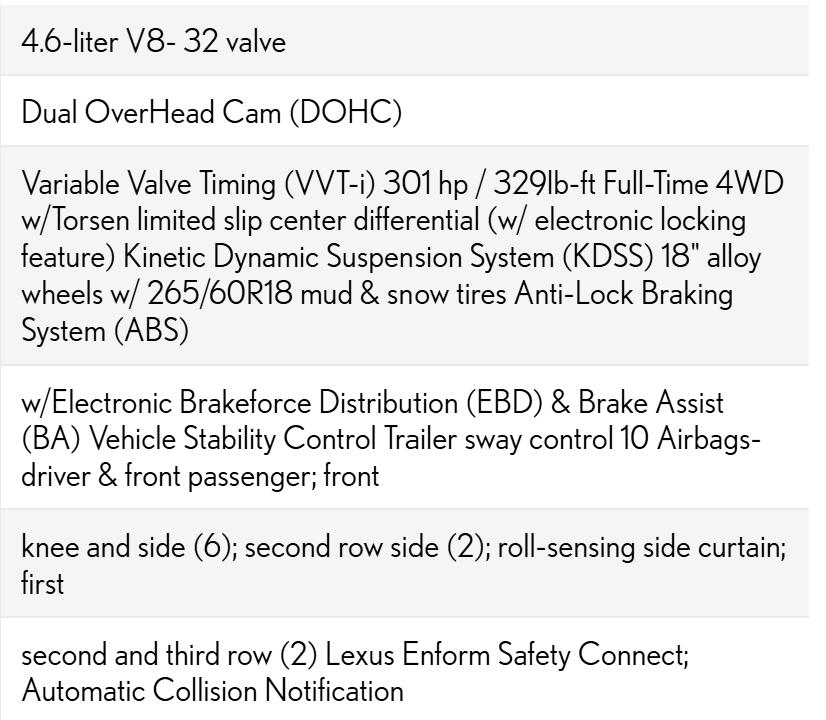 Lexus GX 460 Base 2017