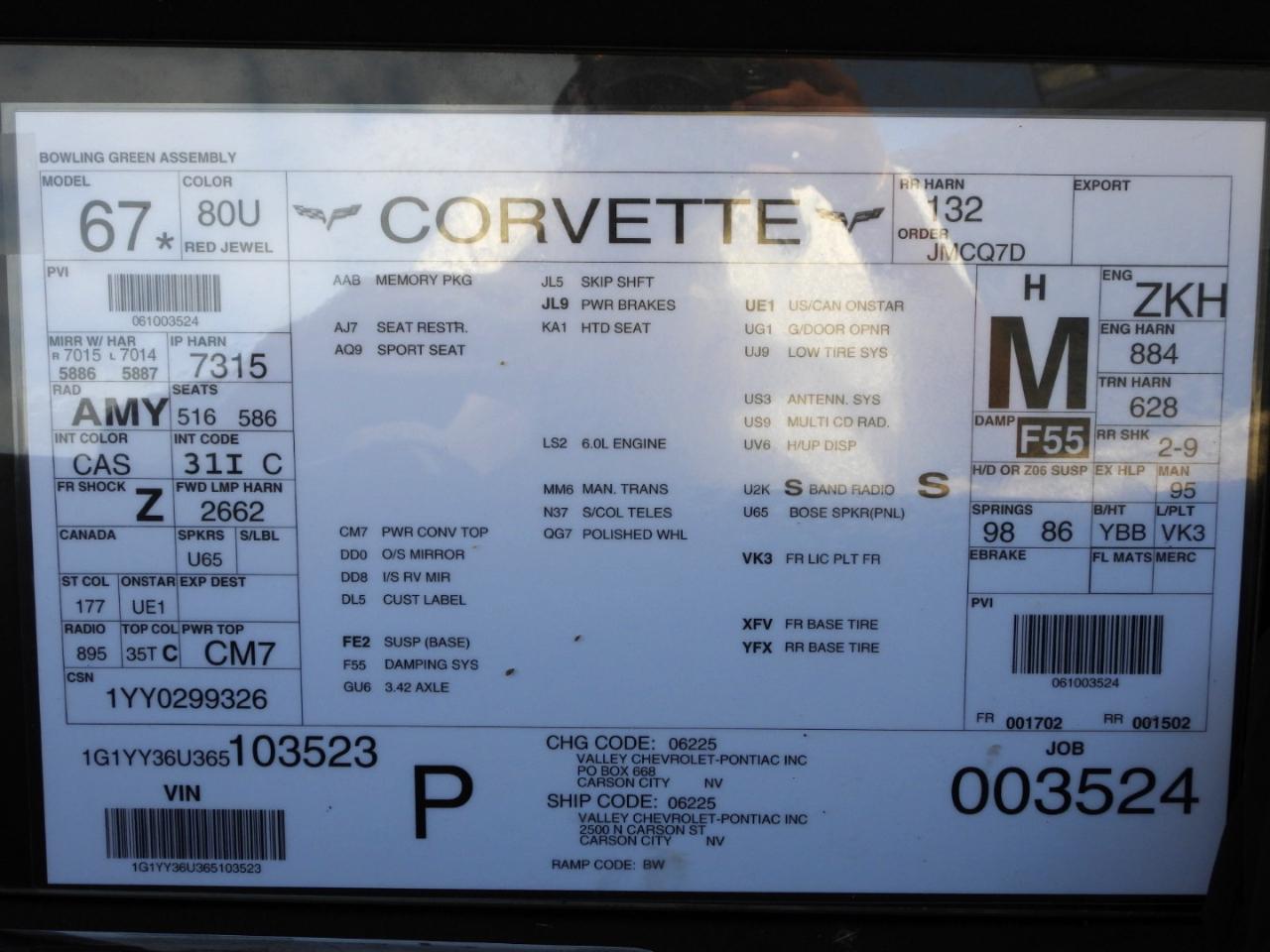 Chevrolet Corvette Convertible 2006