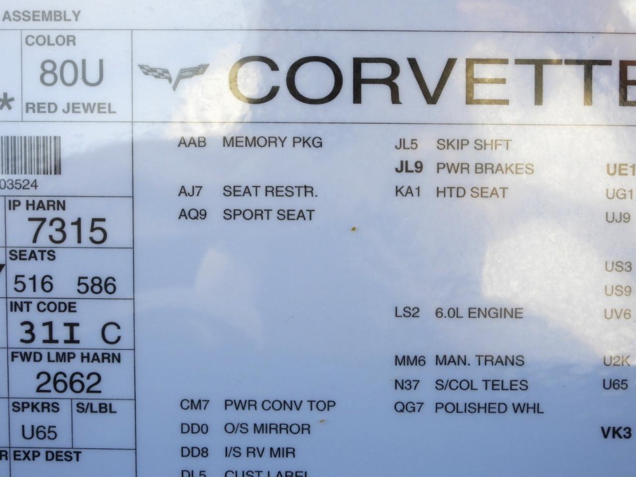 Chevrolet Corvette Convertible 2006
