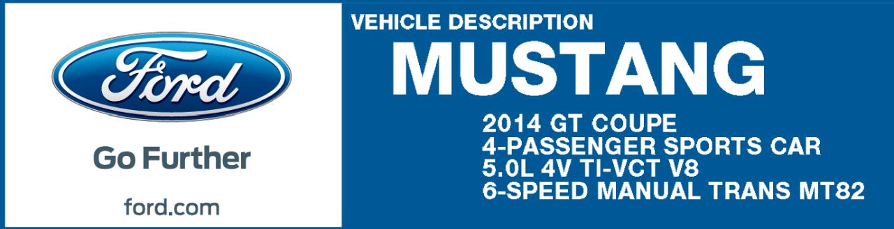Ford Mustang GT Coupe 2014