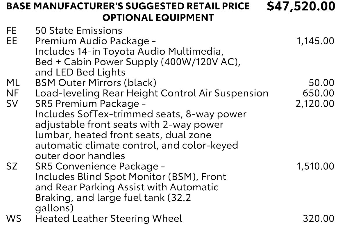 Toyota Tundra SR5 CrewMax 4WD 2023