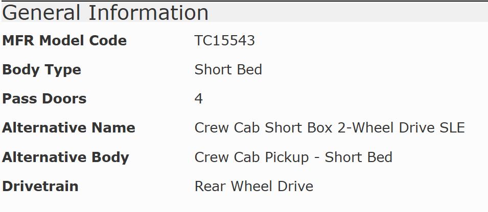 GMC Sierra 1500 SLE Crew Cab Long Box 2WD 2015