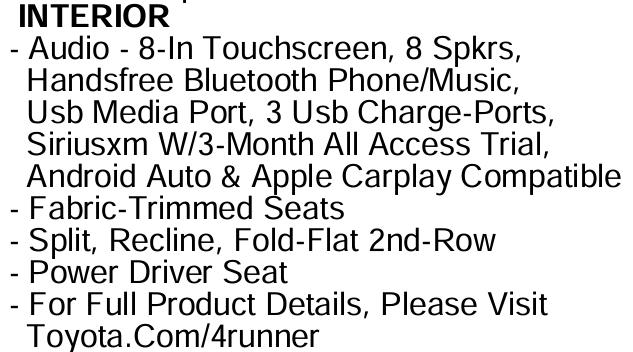 Toyota 4Runner SR5 2021