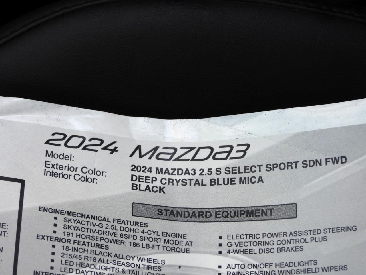 Mazda MAZDA3 2.5 S Select Sport 2024