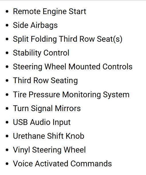 Kia Carnival LX Seat Package 2023