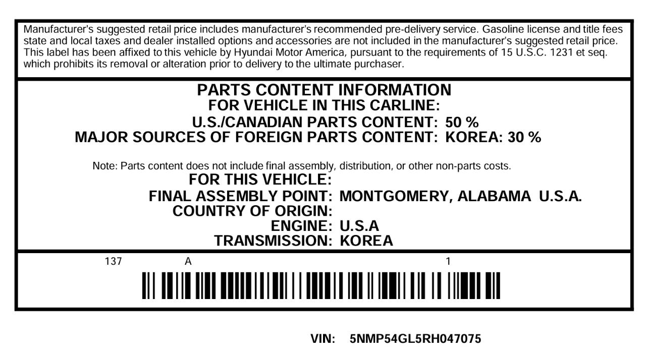 Hyundai Santa Fe Calligraphy 2024