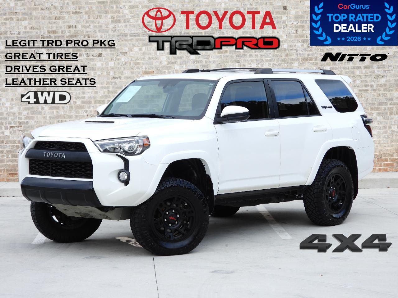 White 2018 Toyota 4Runner SUV / Crossover Four-Wheel Drive Automatic