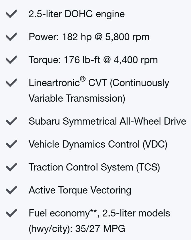 Subaru Legacy Premium AWD 2024