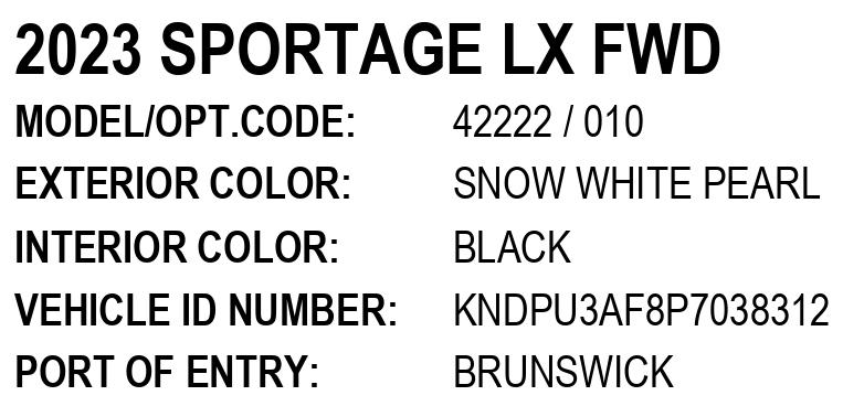 Kia Sportage LX FWD 2023