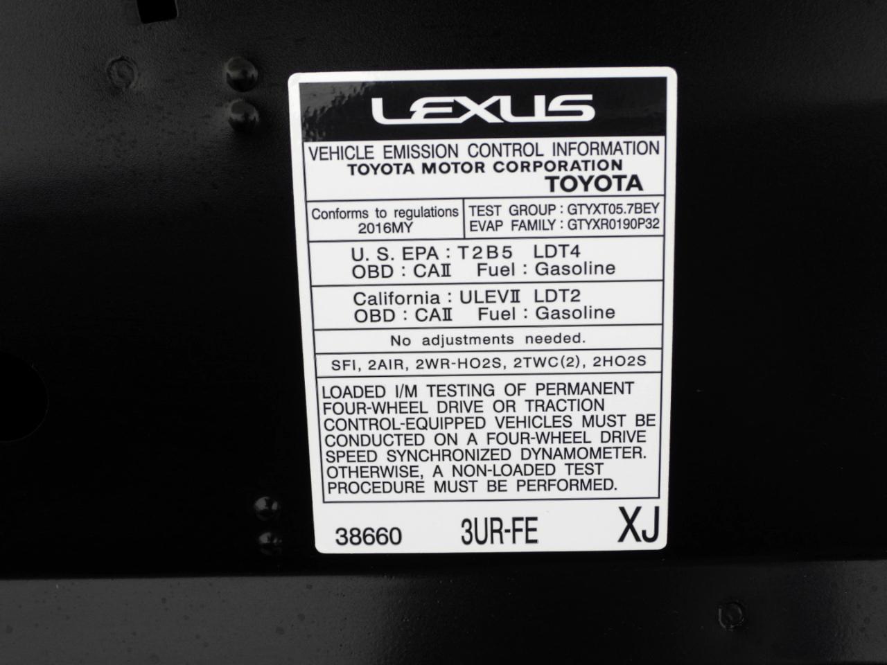 Lexus LX 570 Sport Utility 2016