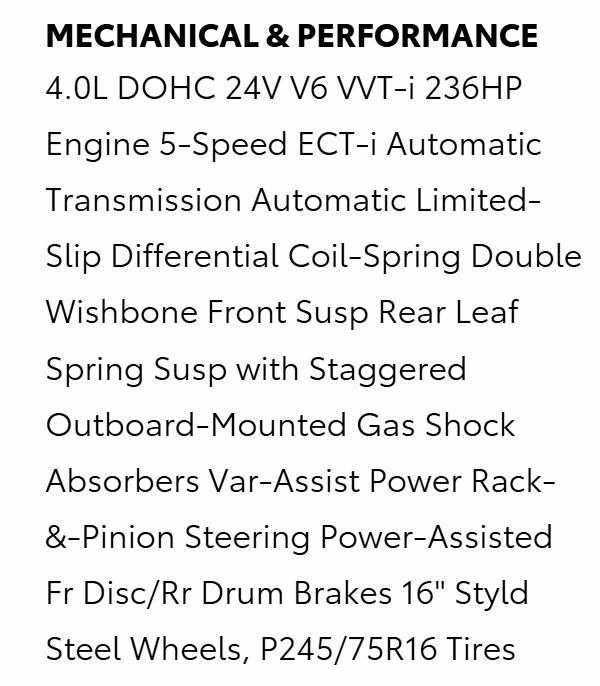 Toyota Tacoma PreRunner Double Cab V6 Auto 2WD 2011
