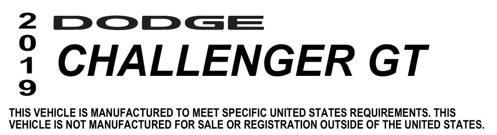 Dodge Challenger GT 2019