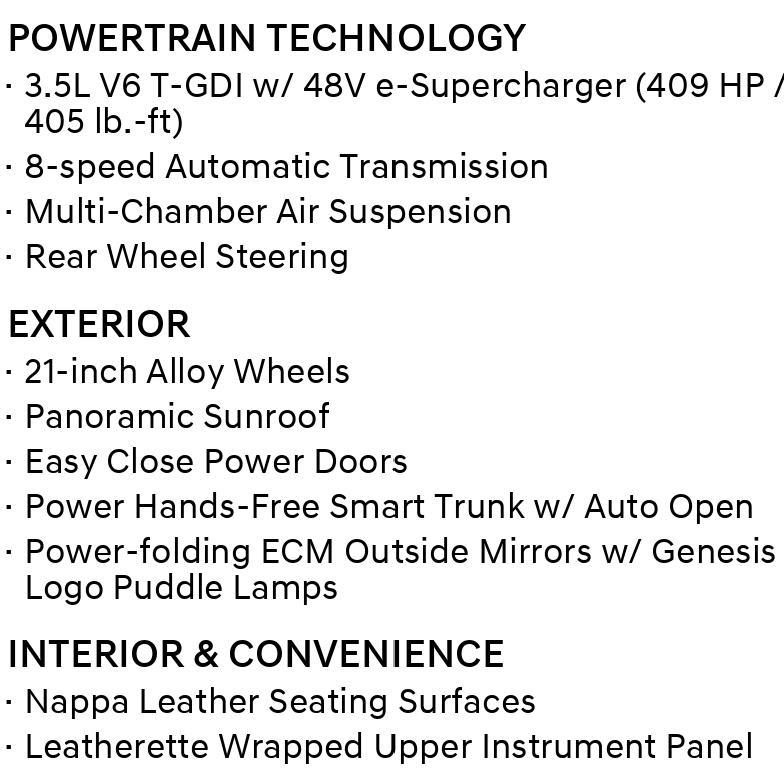 Genesis G90 3.5T e-Supercharger 2023