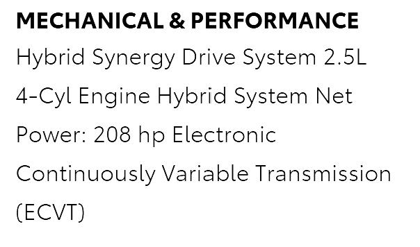 Toyota Camry Hybrid LE 2020