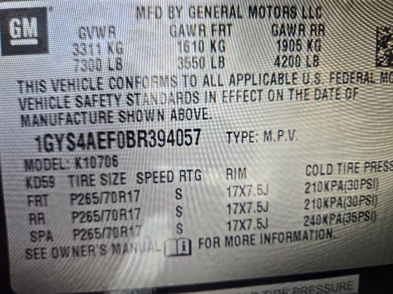 Cadillac Escalade AWD 2011