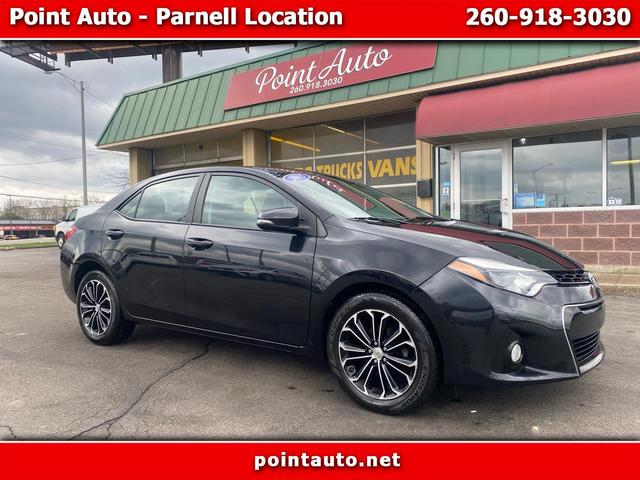 Black 2015 Toyota Corolla S Premium Sedan Front-Wheel Drive Automatic