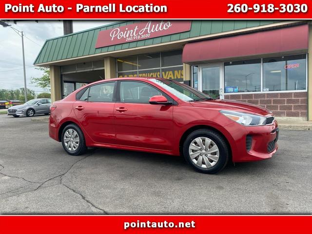 Red 2018 Kia Rio S Sedan Front-Wheel Drive Automatic