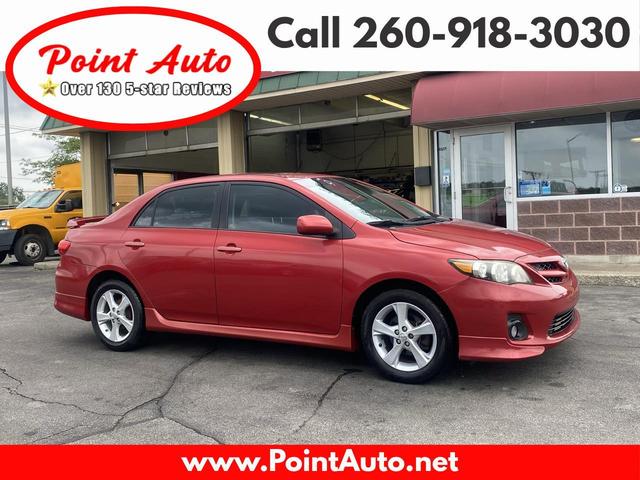 Red 2011 Toyota Corolla Sedan Front-Wheel Drive Automatic