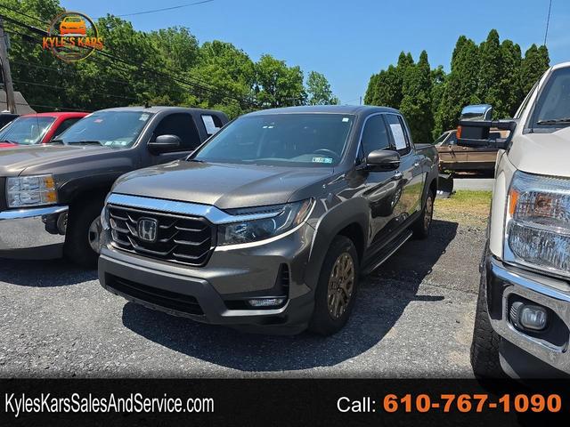 Gray 2022 Honda Ridgeline RTL-E AWD Pickup Truck All-Wheel Drive Automatic