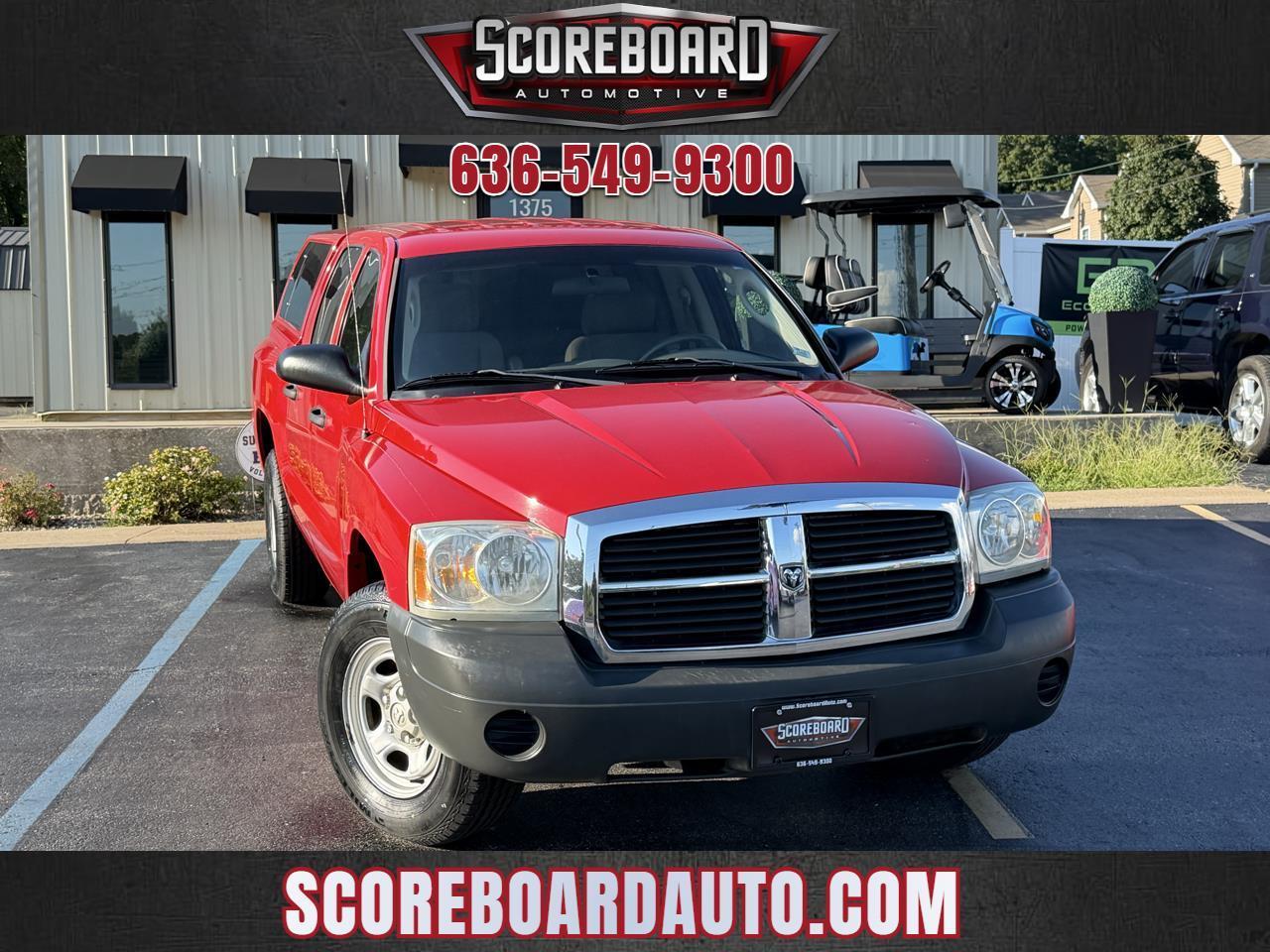Red 2006 Dodge Dakota Pickup Truck Four-Wheel Drive Automatic