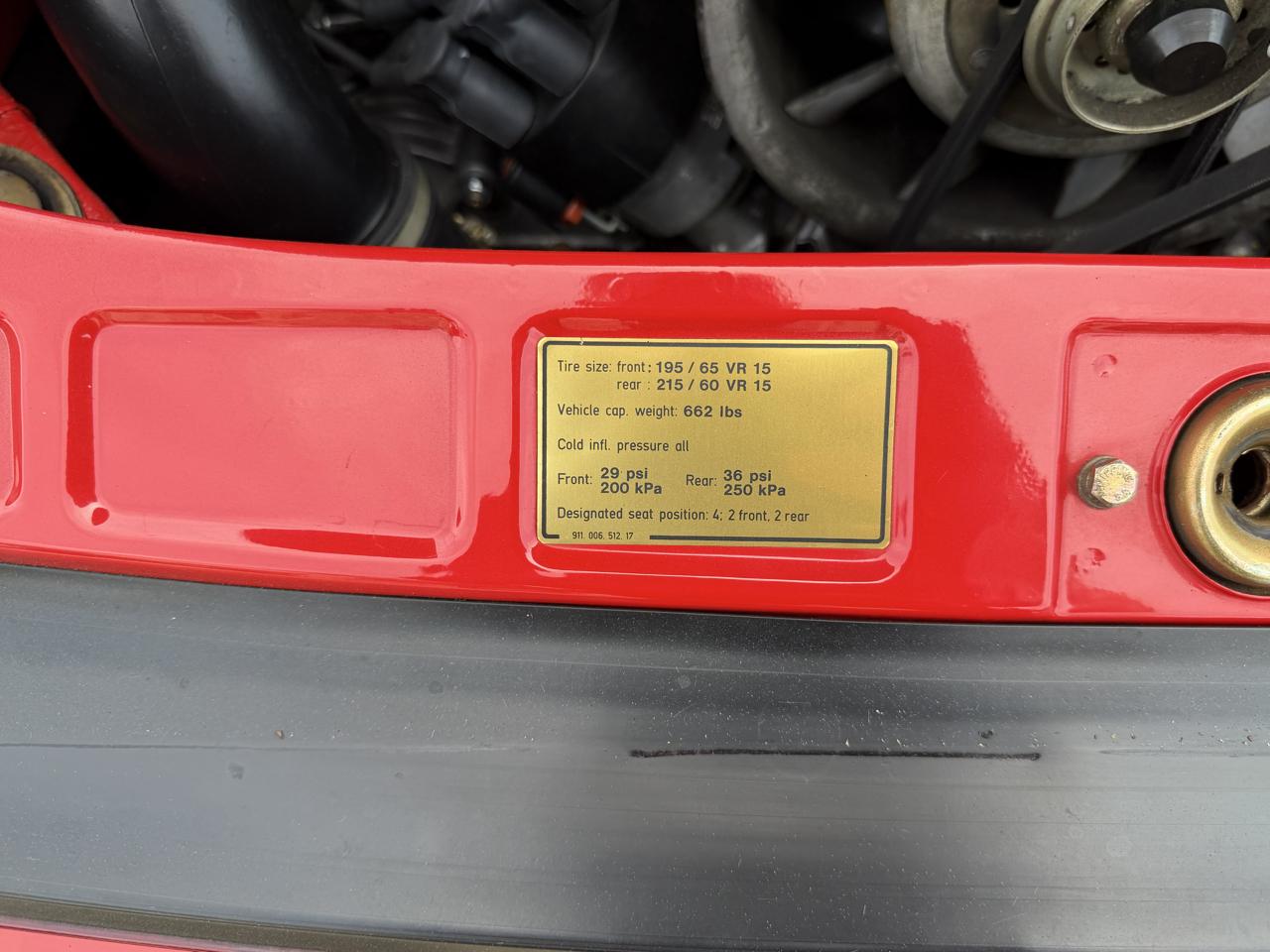 Porsche 911 2dr Targa 1987
