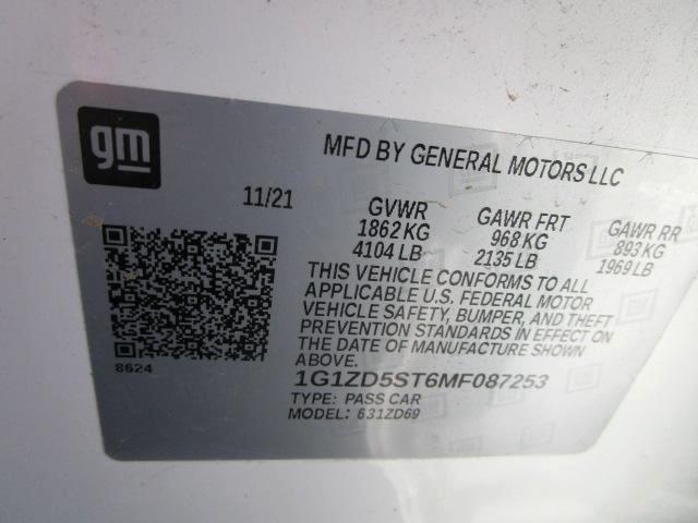 Chevrolet Malibu 4dr Sdn LT 2021