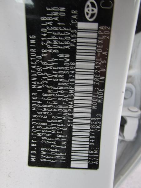 Toyota Corolla LE CVT (Natl) 2021