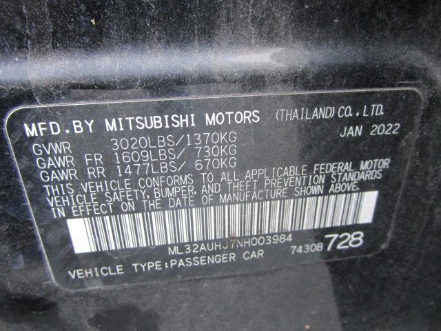 Mitsubishi Mirage ES CVT 2022
