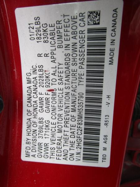 Honda Civic Sedan Sport CVT 2021