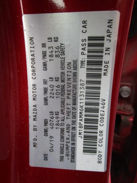 Mazda Mazda3 Hatchback FWD Auto w/Preferred Pkg 2019