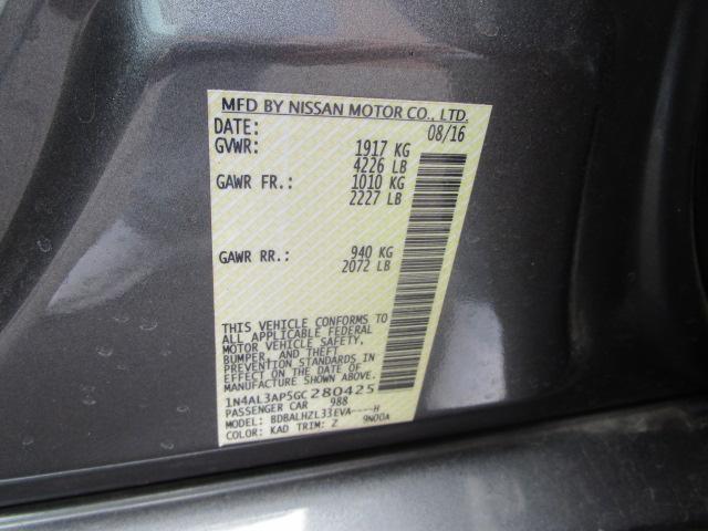 Nissan Altima 4dr Sdn I4 2.5 SR 2016