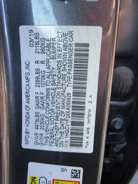 Honda Accord Sedan Sport 1.5T CVT 2019
