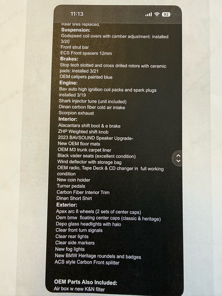 BMW M3 Convertible 1998