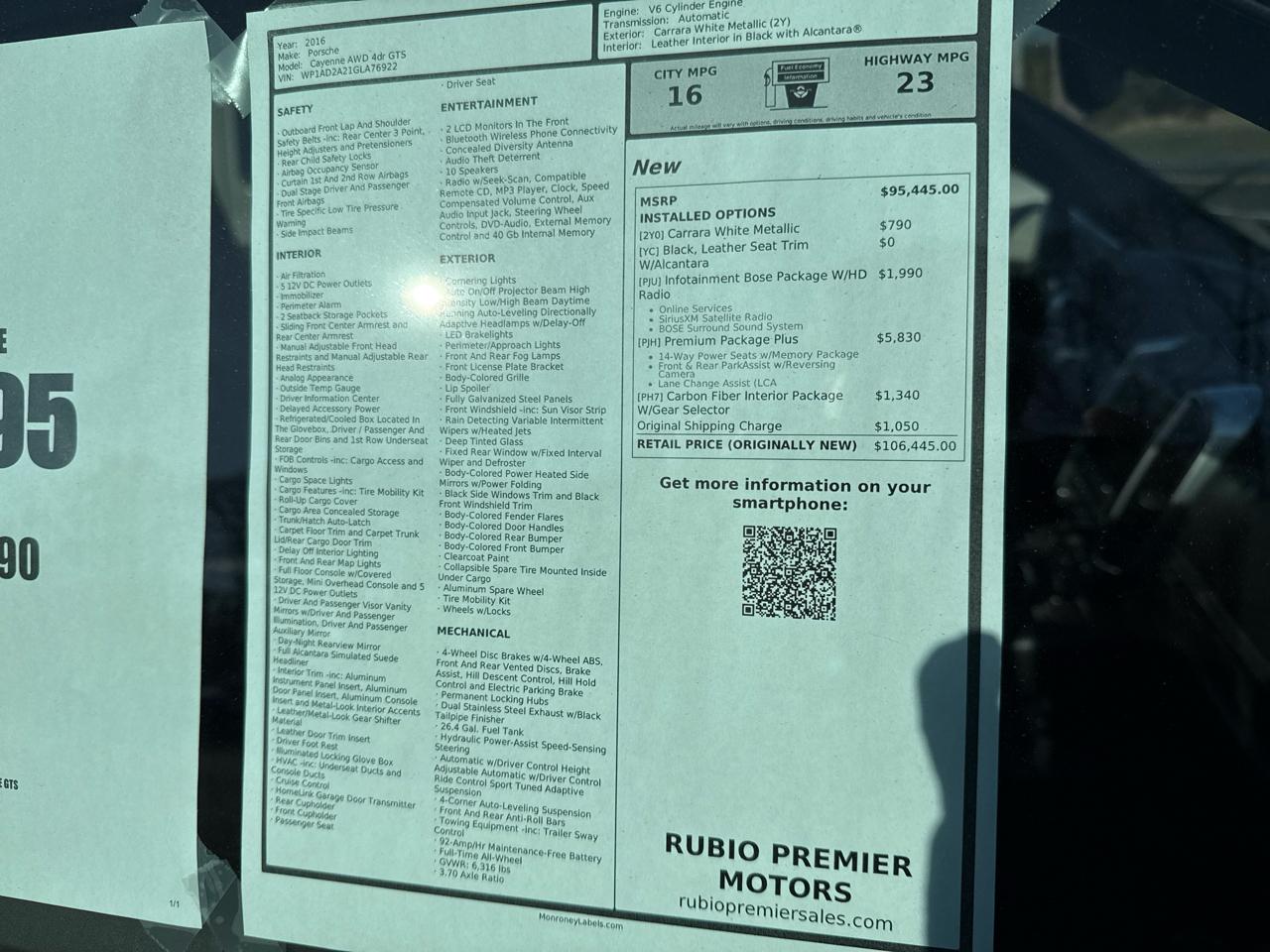 Porsche Cayenne GTS 2016