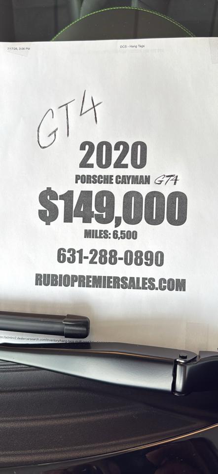 Porsche Cayman GT4 2020