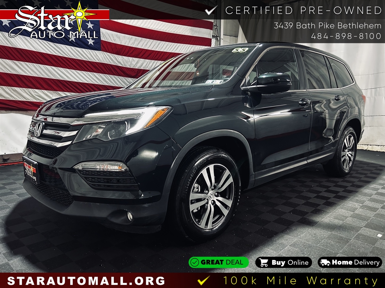 Used 2017 Honda Pilot EXL AWD for Sale in Bethlehem PA 18017 Star Auto Mall 512