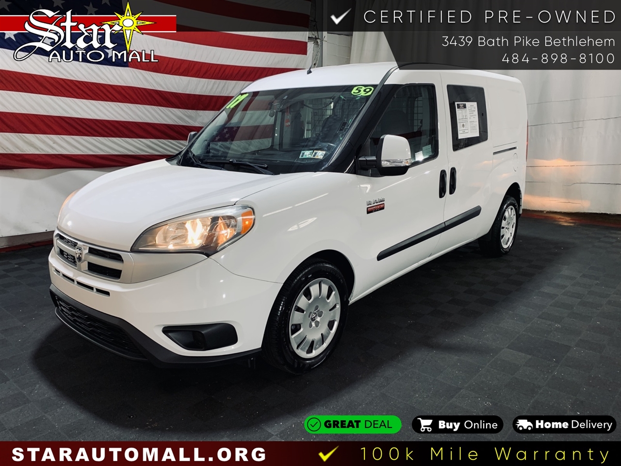 Used 2017 RAM ProMaster City Cargo Van Tradesman SLT Van for Sale in