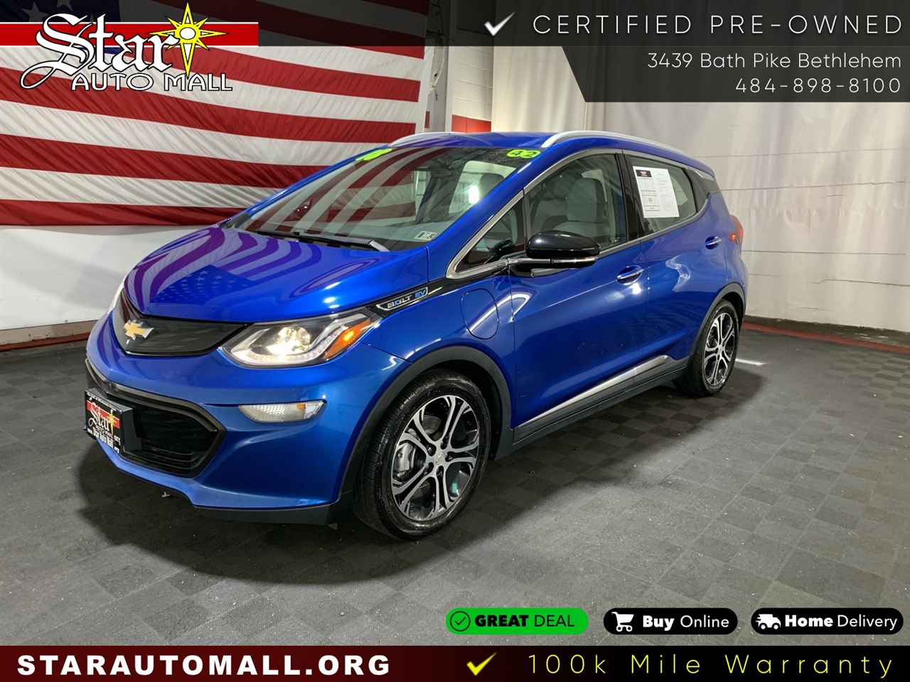 Used 2018 Chevrolet Bolt EV 5dr HB Premier for Sale in Bethlehem PA