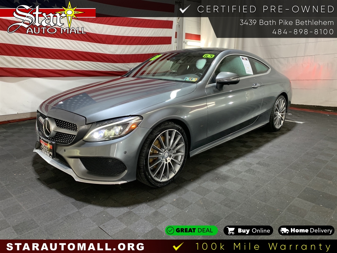 Used 2017 MercedesBenz CClass C 300 Coupe for Sale in Bethlehem PA